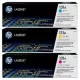 Pachet 3 cartuse toner color HP 131 CYM