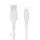 Cablu Belkin BoostCharge Flex, USB-A to Lightning, 2m, White