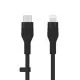 Cablu Belkin BoostCharge Flex, USB-C to Lightning, 1m, Black