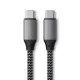 Cablu Satechi ST-TCC2MM, USB-C to USB-C, 100W, Braided, 2m, Grey