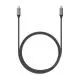 Cablu Satechi ST-U4C25M, USB4-C - USB-C, Braided, 40 Gbps, 25cm, Grey