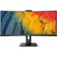 Monitor LED Philips 34B1U5600CH, 34", Curbat, UWQHD, 4ms, Negru