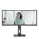 Monitor LED AOC CU34P3CV, 34", Curbat, WQHD, 4ms, Negru
