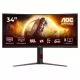 Monitor LED AOC CU34G4, 34", Curbat, UWQHD, 180Hz, 0.5ms, Black