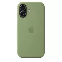 Husa de protectie Apple cu MagSafe pentru iPhone 17, Silicon, Light Moss