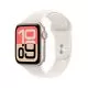 Smartwatch Apple Watch SE 3 GPS (2025), 40mm, Carcasa Starlight Aluminium, Bratara Starlight Sport Band - S/M