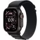 Smartwatch Apple Watch Ultra 3 GPS + Cellular, 49mm, Carcasa Black Titanium, Bratara Black Alpine Loop - Medium