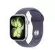 Smartwatch Apple Watch 11 GPS, 46mm, Carcasa Silver Aluminium, Bratara Purple Fog Sport Band - M/L
