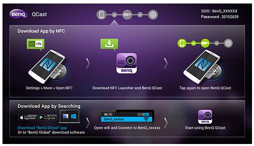 Home Page adaptor BenQ QCast