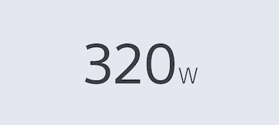 Putere de ieșire totală de 320 W Putere de ieșire totală de 320 W